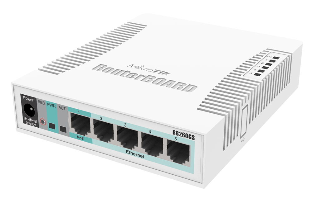 მართვადი სვიჩი - CSS106, 5G, 1S, MikroTik