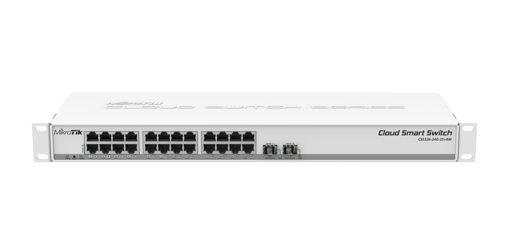 მართვადი სვიჩი - CSS326, 24G, 2S+, MikroTik