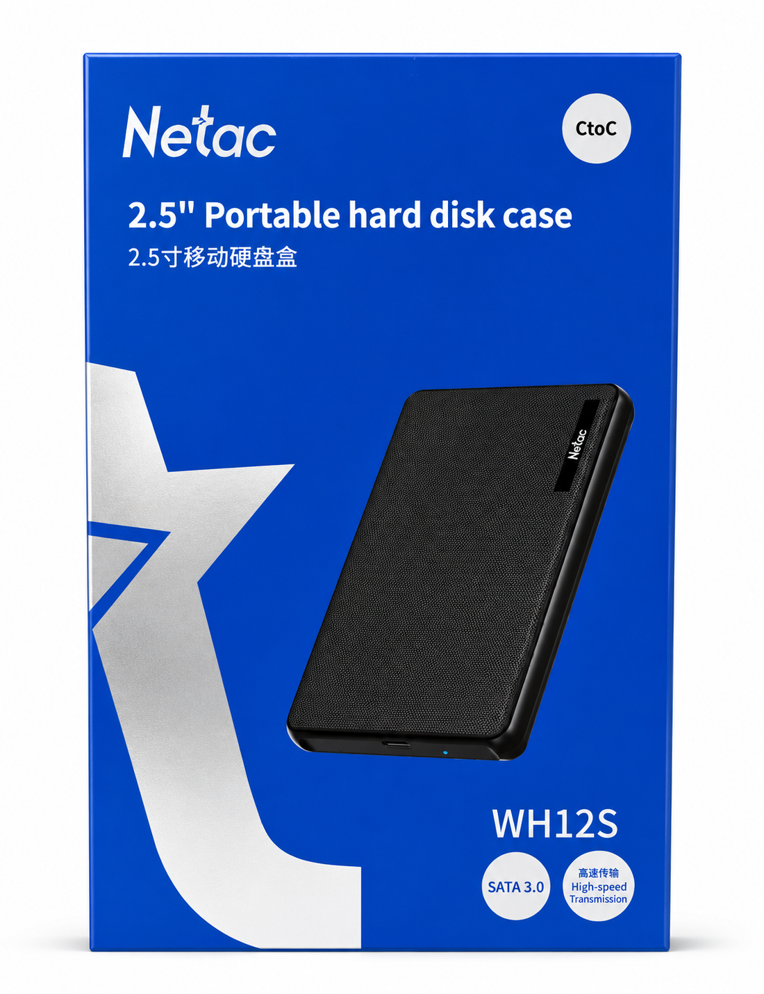 WH12S, NT07WH12S-30CA, 2.5" hard disk case. - NETAC