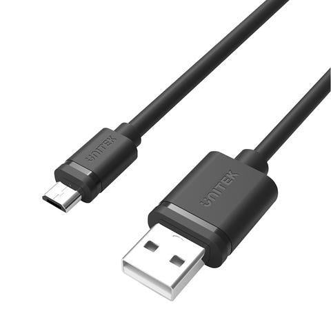 Y-C451GBK Unitek USB 2.0 to Micro USB Charging Data sync Cable, Black, 1M, 0.25Y