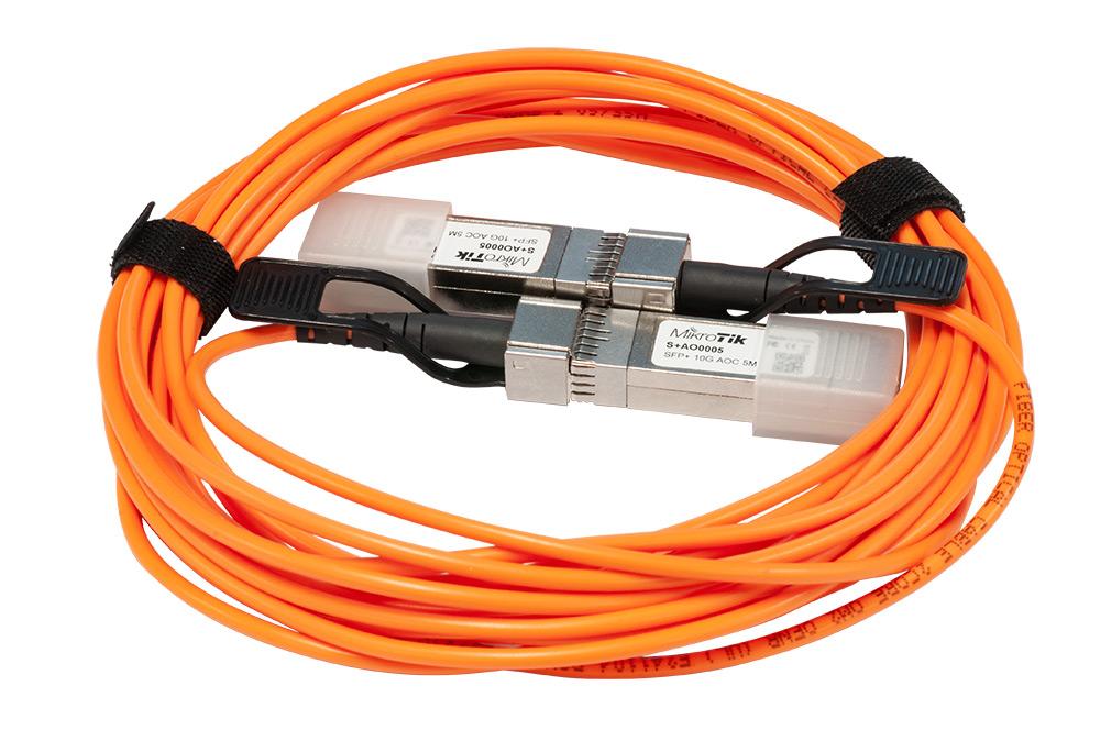 SFP+ Active Optics direct attach cable, 5m - MikroTik