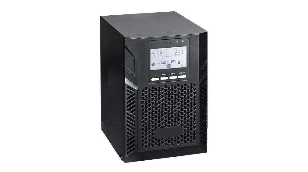 უწყვეტი კვების წყარო (UPS) - 1KVA/0.9KW On-line Tower, საჭიროებს 2 გარე მიერთების აკუმულატორს - KSTAR