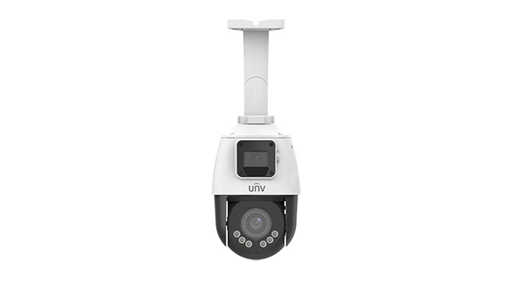 IP კამერა - 2*2მპ, Dome, PTZ, 4x, SD, ANR, IR50, Mic, LightHunter, Uniview