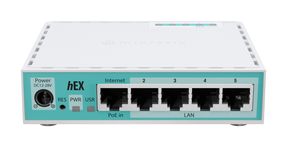 როუტერი - hEX refresh, E50UG, (RB750Gr3 განახლებული) MikroTik
