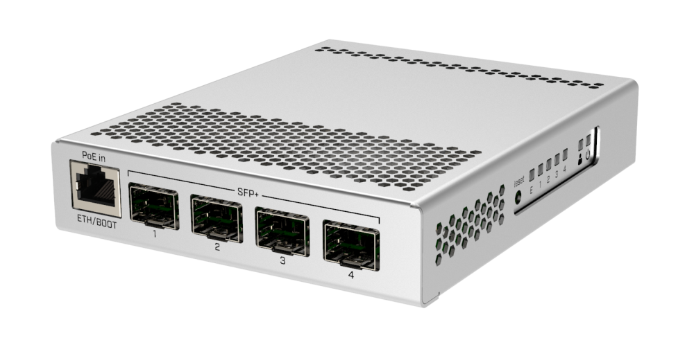 მართვადი სვიჩი - CRS305, L3, 1G, 4S+, MikroTik