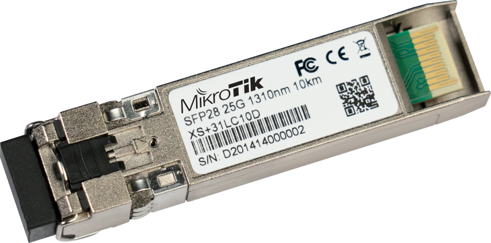 SFP მოდული - 1G, 10G, 25G, 10კმ, ერთ მოდიანი, LC დუპლექსი - MikroTik