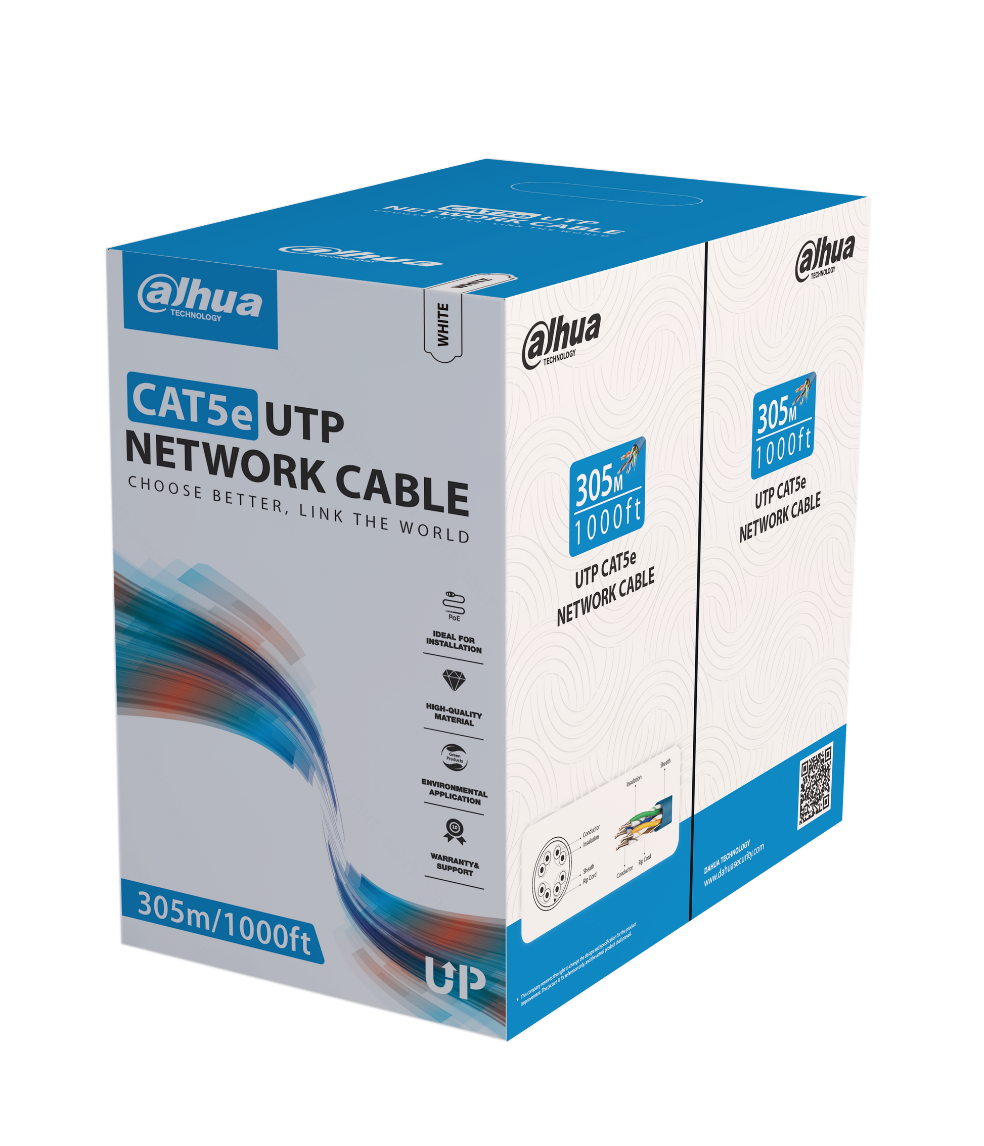 PFM920I-5EU-C კაბელი UTP Cat5e, PVC გარსი, 0.50mm±0.01mm (24AWG), Oxygen free copper 99.97% #581812