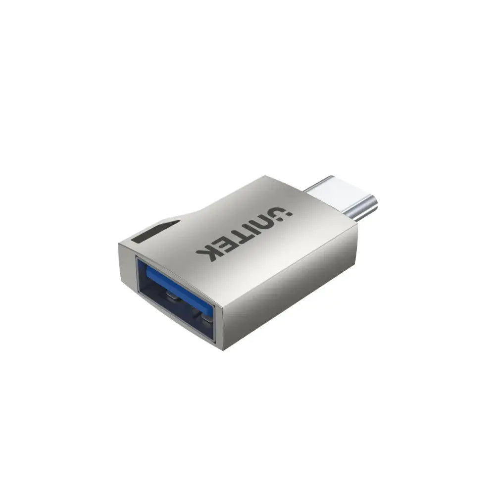 A1025GNI,UNITEK USB-C  Male To USB-A Female Adapter 5Gbps, Silver otg
