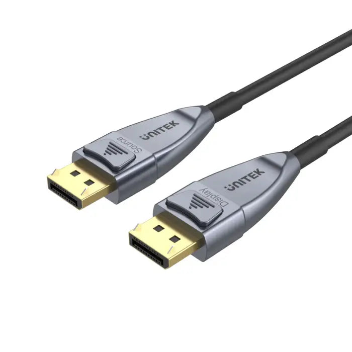 C1615GY, UNITEK, DP1.4 Active Optical Cable, Space Grey 5M .