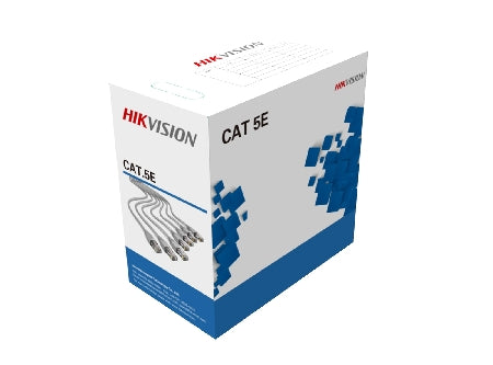ქსელის კაბელი - Cat5e UTP 100% სპილენძი შიდა გამოყენების, 305 მეტრი, Hikvision