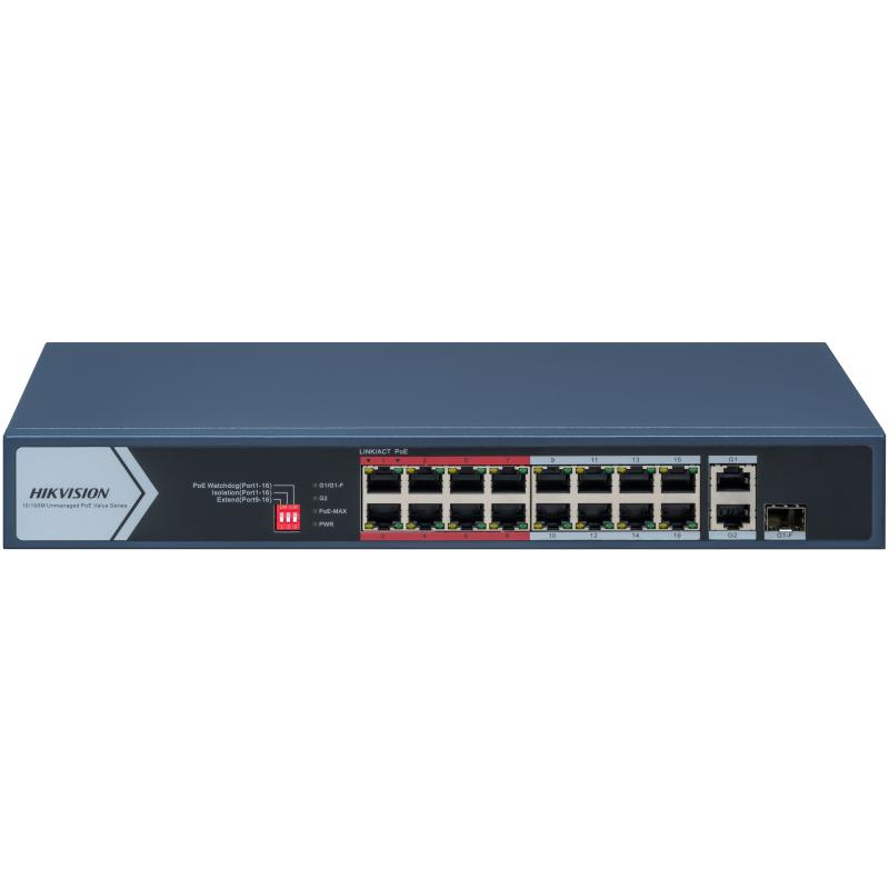 სვიჩი POE DS-3E0318P-E/M(C) - Hikvision