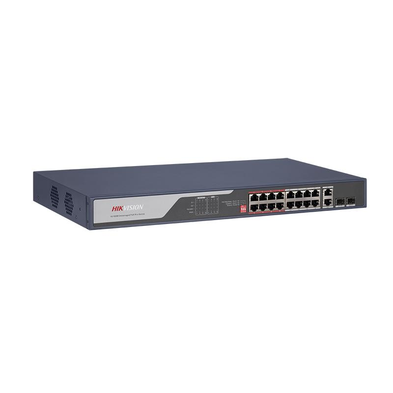 სვიჩი POE DS-3E0318P-E(C) - Hikvision