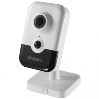 კამერა,Hiwatch, DS-I214(B),2.8mm,IP,2mp,Cube,Fix,IR10m,TwoWayAudio,,