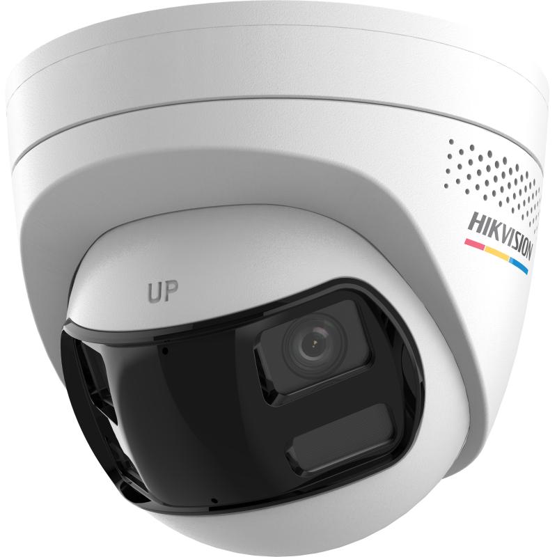 კამერა (ორ ლინზიანი),IP,Hikvision,DS-2CD1367G2HP-LIUF/SL,2.8mm,6MP,Dual Lens,Fixed,Turret,Smart Hybrid Light,180 Field of view,IR30m,IP67