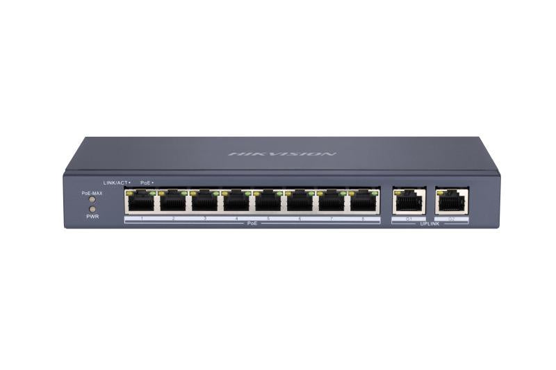 სვიჩი Poe Hikvision,DS-3E0310P-E/M(B) Unmanaged 100M