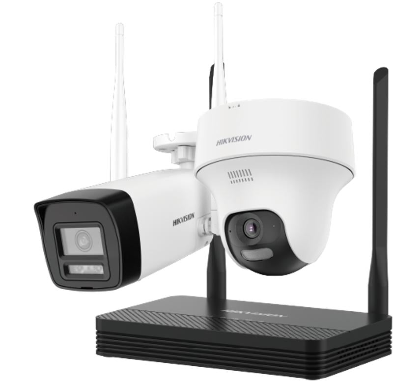 ჩამწერის და კამერების კომპლექტი DS-J142I-NKS424W02H  WiFi NVS Kit - Hikvision