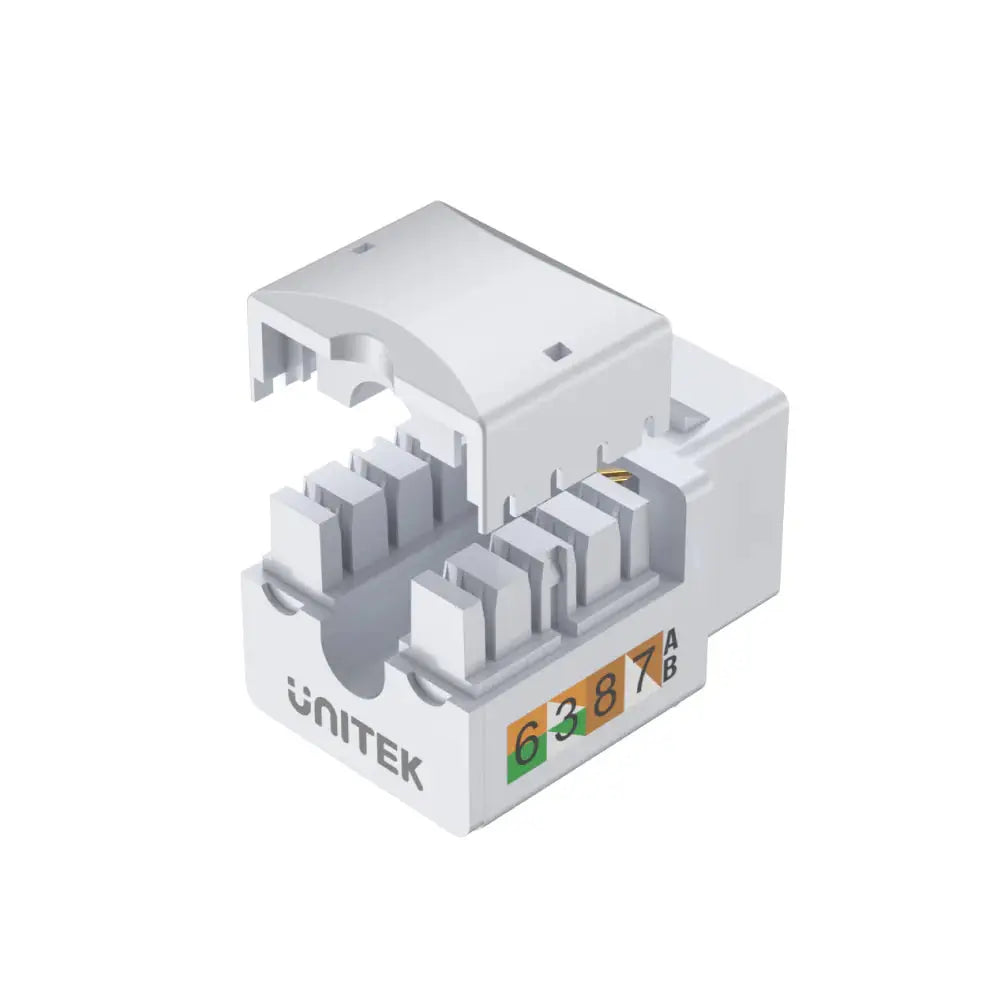 T012A UNITEK CAT6  Modular Keystone Jack (UTP), 90 degree, compatible with T568A/T568B