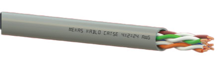 ქსელის კაბელი შიდა მონტაჟის CAT 5e F/UTP 4x2x24 AWG-CU DATA/LAN CABLE INDOOR (305M) (11427) - MekasKablo