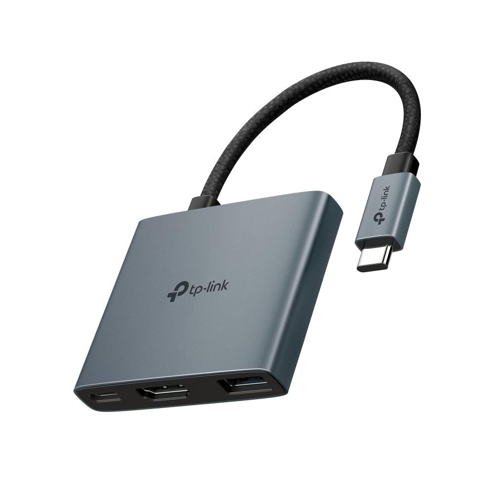 UH3020C, TPLINK, Type C Adapter, Type-C to 4K@60Hz HDMI, 100W Power Delivery, 1× USB-A. - TP-Link