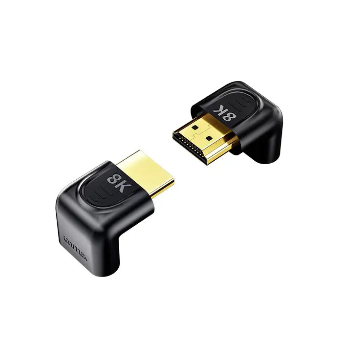 A1046A, UNITEK, Adapter, 90° &amp; 270°  Right Angle HDMI Adapter 8K 60Hz &amp; 4K 120Hz.