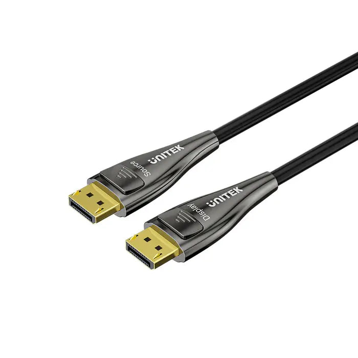 C1631ABK01-10M, UNITEK, Fiber Optic DP2.1 Cable 16K 60Hz &amp; 8K 120Hz 10M,.