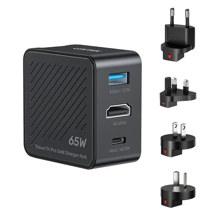 P1242A, UNITEK, Power Supply, 65W 3-in-1 GaN Charger for Nintendo Switch.