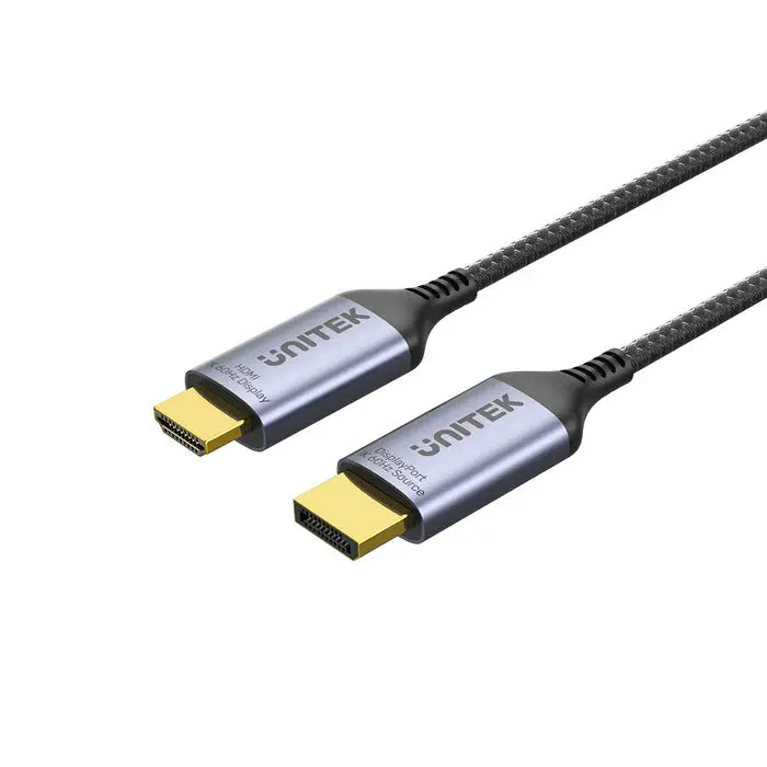 V1610A, UNITEK, Cable, DisplayPort to HDMI Male Adapter Cable, 8K 60Hz 1.8M,.