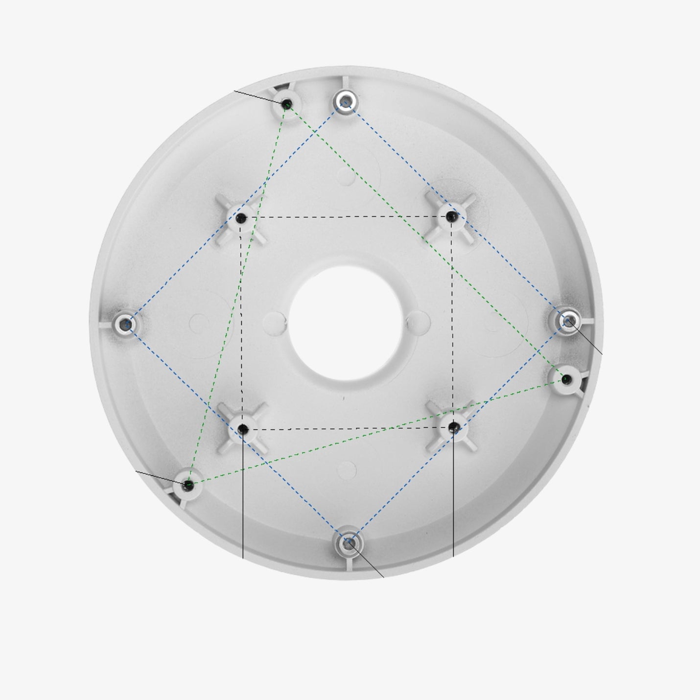 Dahua PFA101 ადაპტერი კამერის სამაგრებისთვის – ჭერისა და კედლის მონტაჟის აქსესუარი, 3კგ დატვირთვა, 159მმ, G1 1/2".