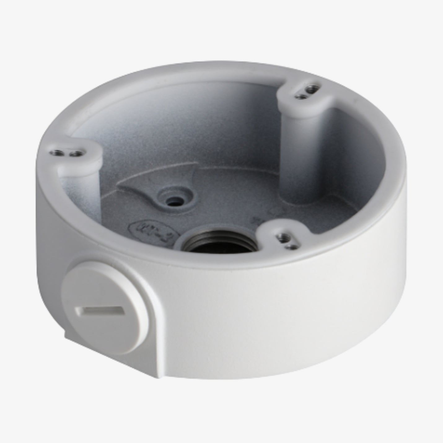 PFA135 ალუმინის საკომუტაციო ყუთი – სამონტაჟო აქსესუარი უსაფრთხოების კამერებისთვის, 90x34.1მმ, G1/2, სახურავის გარეშე.