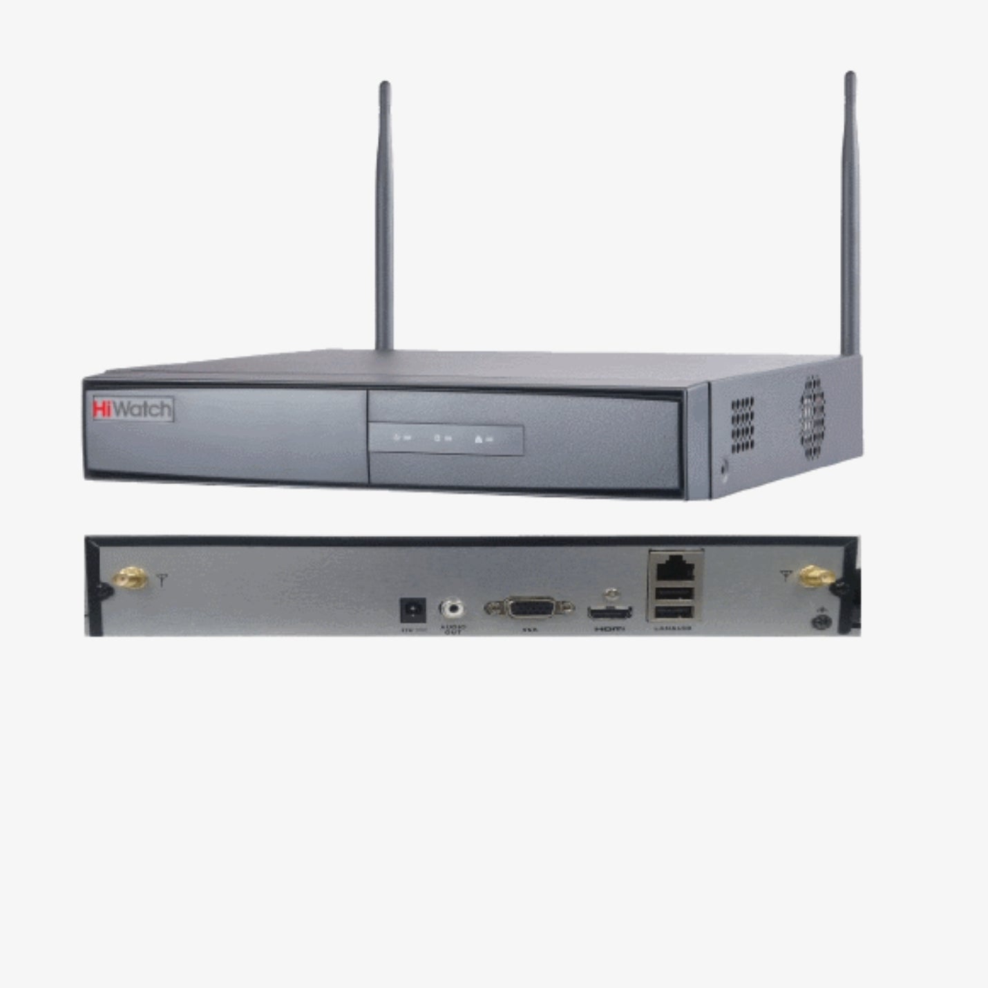 Hikvision DS-N304W 4 არხიანი Wi-Fi ქსელური ვიდეო ჩამწერი 1 SATA პორტით – პროფესიონალური უკაბელო NVR სისტემა IP კამერებისთვის.