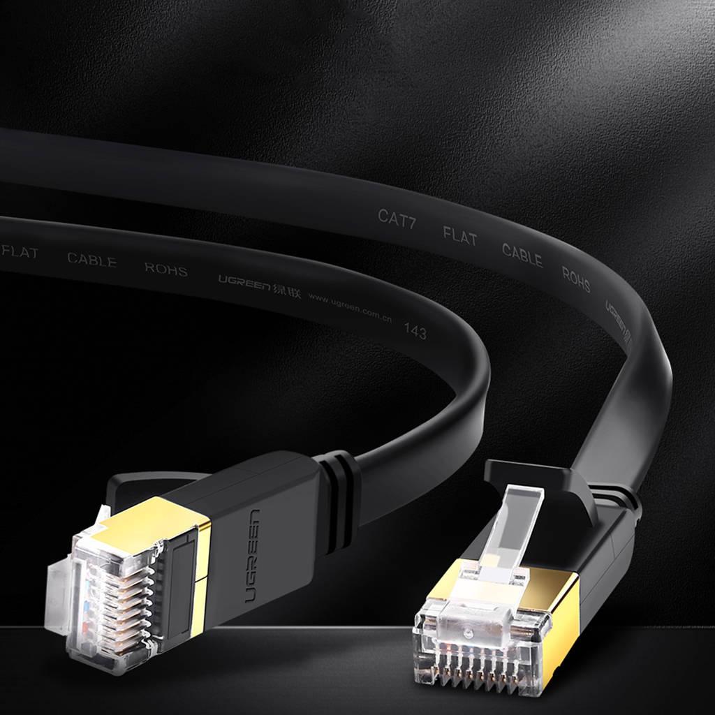 11264, UGREEN, Cable, Cat 7 ftp Lan Cable, 8M, Black.