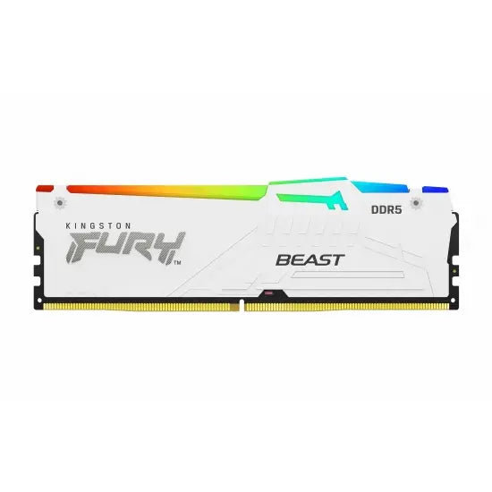 Kingston, FURY Beast (RGB) White RAM 32GB 5600MHz DDR5 CL36 DIMM.