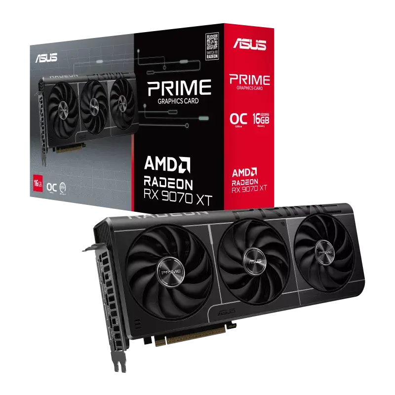ASUS Prime Radeon™ RX 9070 XT 16GB GDDR6 OC Edition
