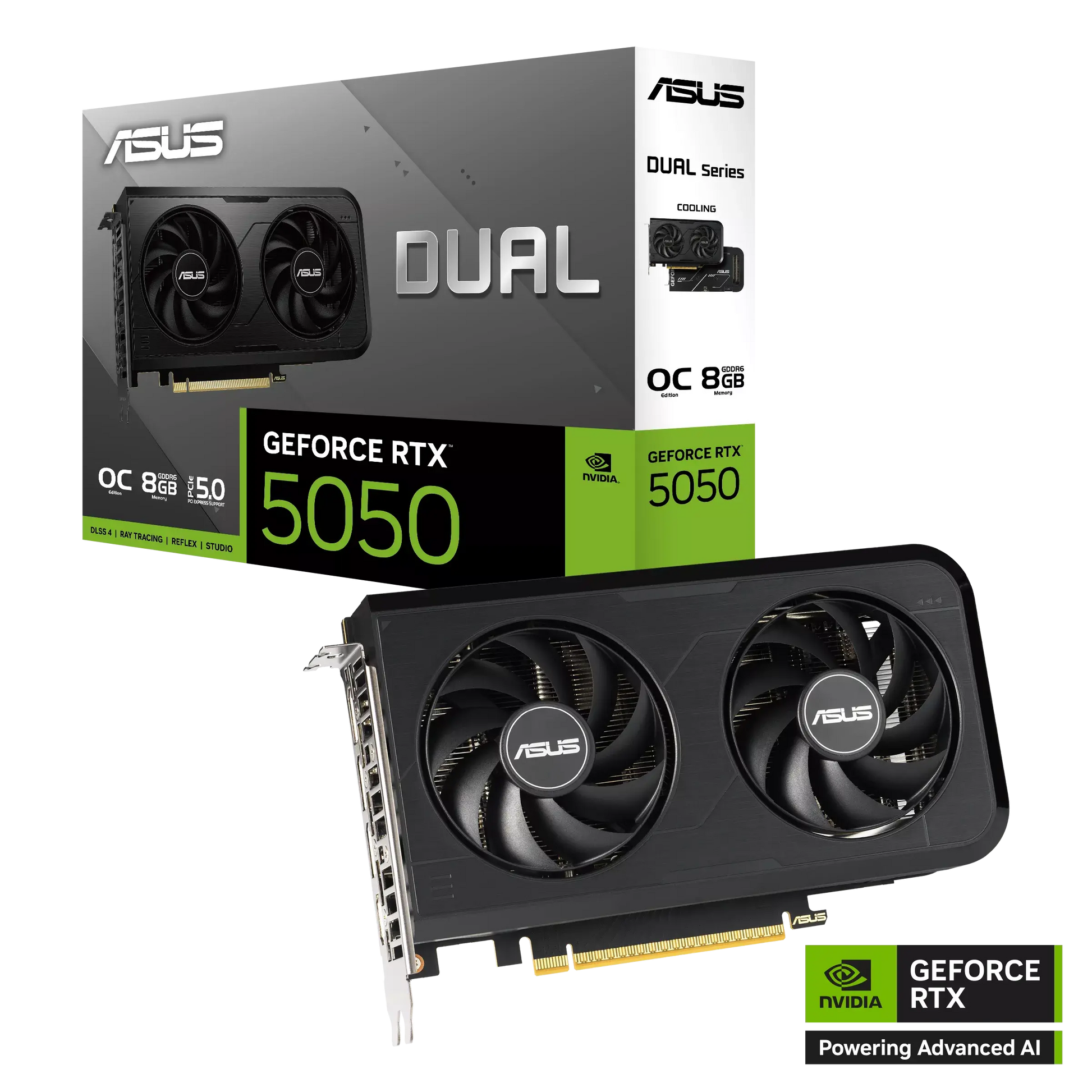 ASUS Dual GeForce RTX™ 5050 8GB GDDR6 OC Edition