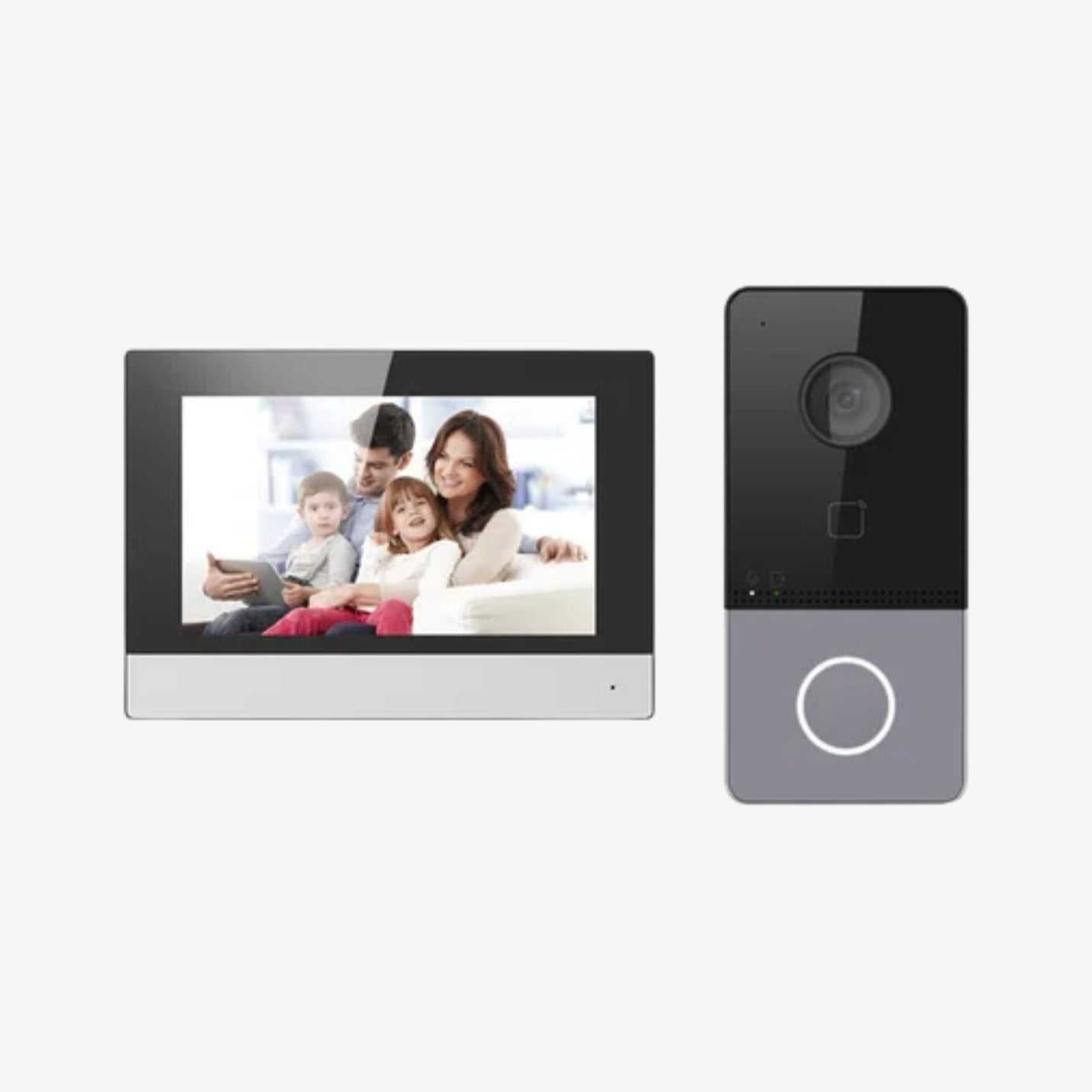 IP ვიდეო დომოფონის კომპლექტი HiLook VDP-K603-P – მაღალი გარჩევადობის ვიდეოკავშირით, შიდა მონიტორითა და გარე ბლოკით, იდეალური უსაფრთხოების სისტემებისთვის.