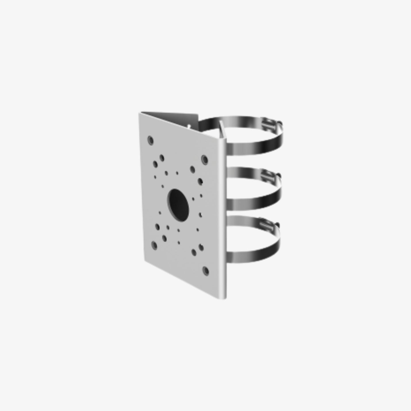 PFA150 კამერის სამაგრი ბოძზე – CCTV სამონტაჟო აქსესუარი, მაქს. 10კგ, ბოძის დიამეტრი 80–150მმ.