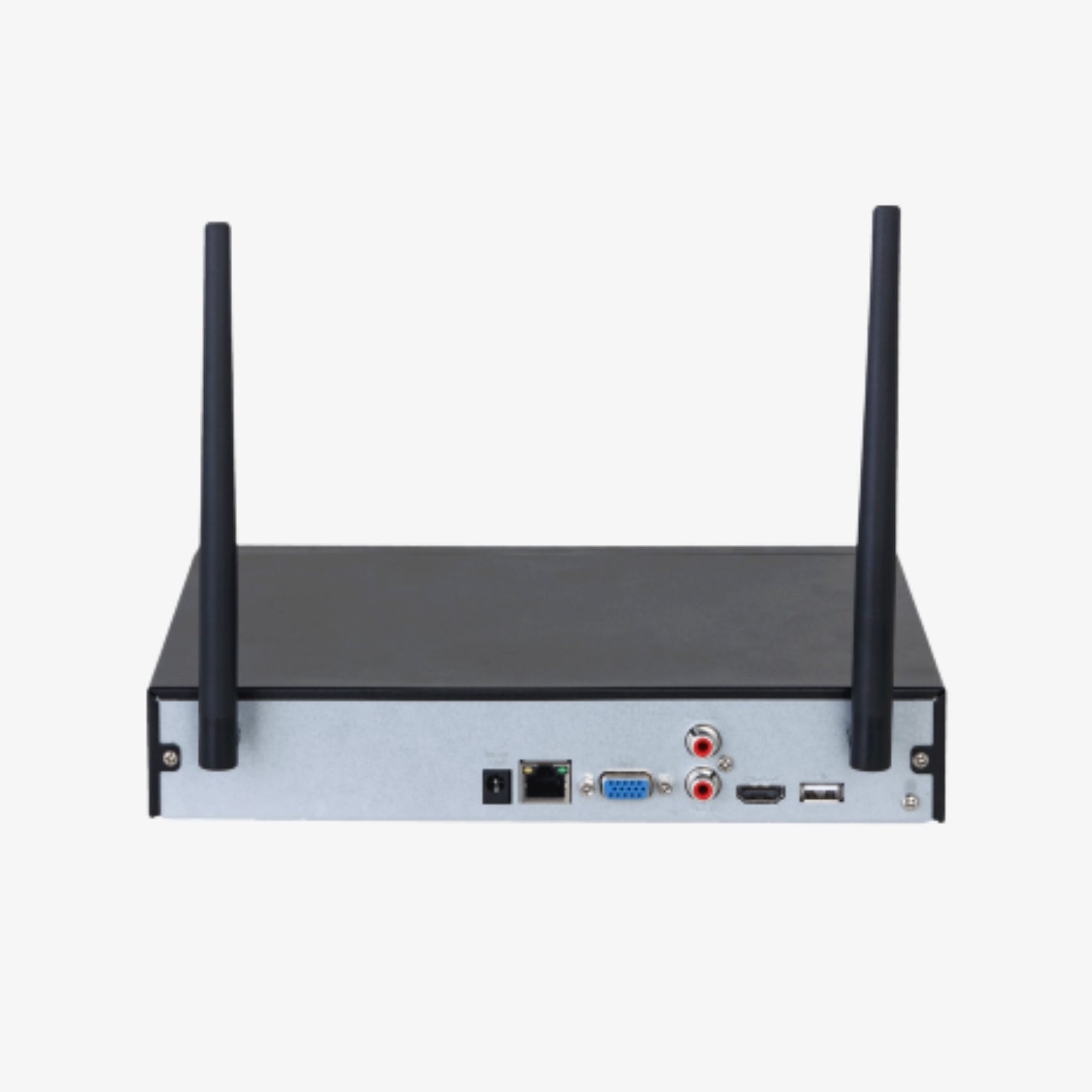 ქსელური ვიდეო ჩამწერი Dahua NVR1104HS-W-S2 – 4 არხიანი უკაბელო NVR Wi-Fi მხარდაჭერით IP კამერებისთვის | Dahua Wireless 4-Channel NVR NVR1104HS-W-S2 with Built-in Wi-Fi for IP Surveillance Systems