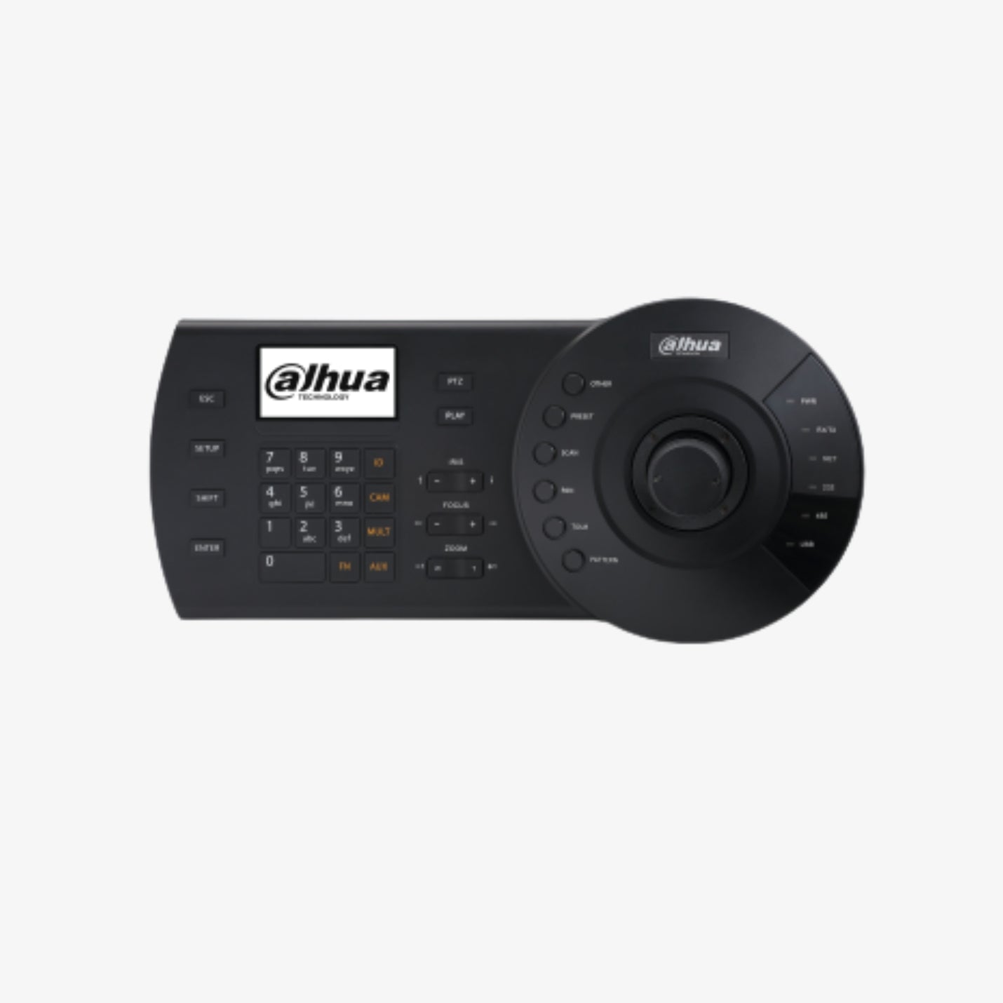 Dahua NKB1000 ქსელური მართვის კლავიატურა #58079 – პროფესიონალური კონტროლის პანელი ვიდეოთვალთვალის სისტემებისთვის.