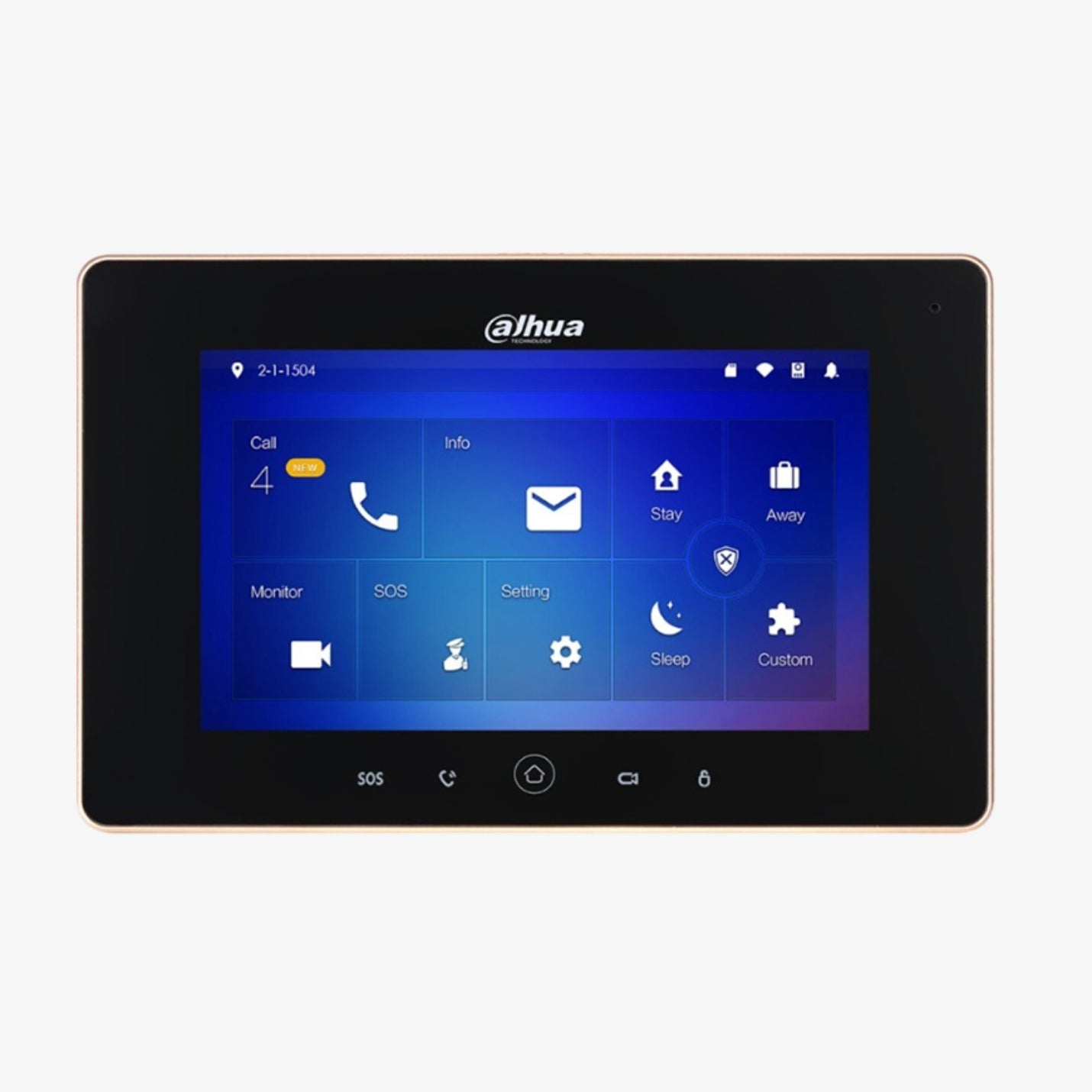 VTH5221D-S2 ქსელური Wi-Fi ვიდეო დომოფონის მონიტორი SIP2.0 DC12V PoE(802.3af) შავი / VTH5221D-S2 Network Wi-Fi Video Door Phone Monitor SIP2.0 DC12V PoE(802.3af) Black