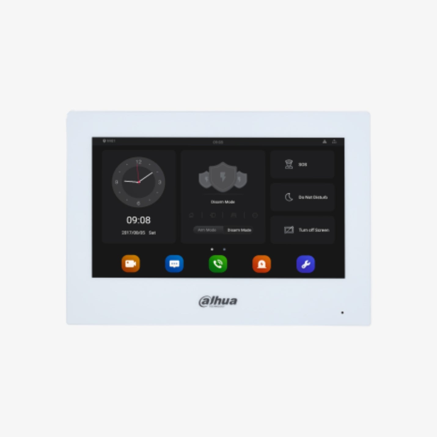 VTH5321GB-W ქსელური Wi-Fi ვიდეო დომოფონის მონიტორი Android SIP2.0 DC12V PoE(802.3af) შავი / VTH5321GB-W Network Wi-Fi Video Door Phone Monitor Android SIP2.0 DC12V PoE(802.3af) Black