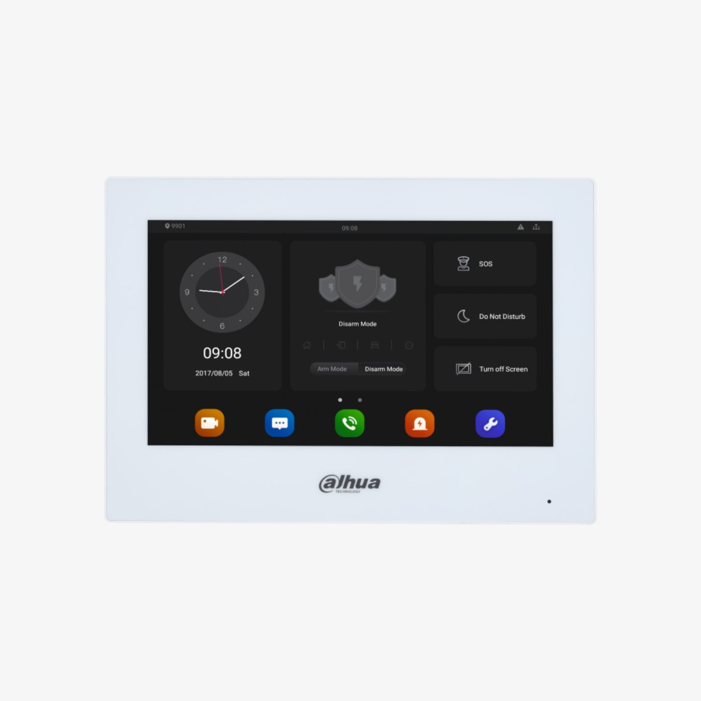 VTH5321GW-W ქსელური Wi-Fi ვიდეო დომოფონის მონიტორი Android SIP2.0 DC12V PoE(802.3af) თეთრი / VTH5321GW-W Network Wi-Fi Video Door Phone Monitor Android SIP2.0 DC12V PoE(802.3af) White