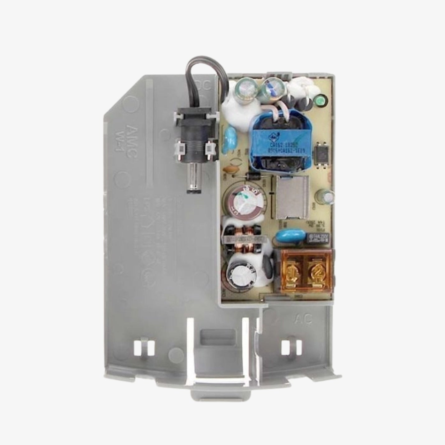 PFM300 კვების ბლოკი – 12V 2A გარე მონტაჟის პლასტმასის კორპუსში, CCTV სისტემებისთვის.