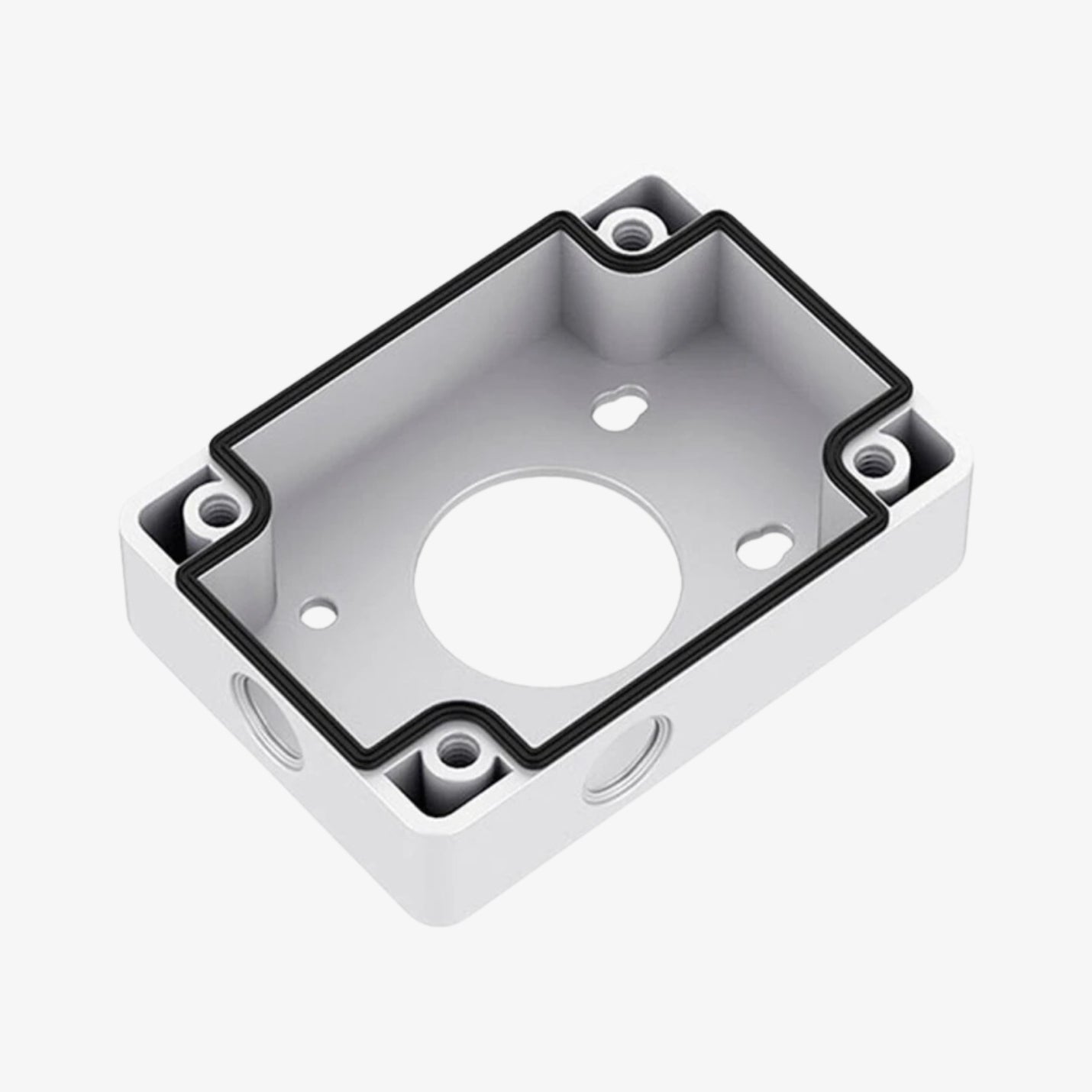 PFA120 ალუმინის საკომუტაციო ყუთი – სამონტაჟო აქსესუარი მართვადი კამერებისთვის, 7კგ დატვირთვა, 115x160x38.8მმ, G1/2.