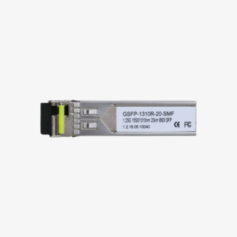 SFP-1310R-20-SMF 100Mbps SFP SM მოდული 1550nm/1310nm 20კმ LC / SFP-1310R-20-SMF 100Mbps SFP SM Module 1550nm/1310nm 20km LC