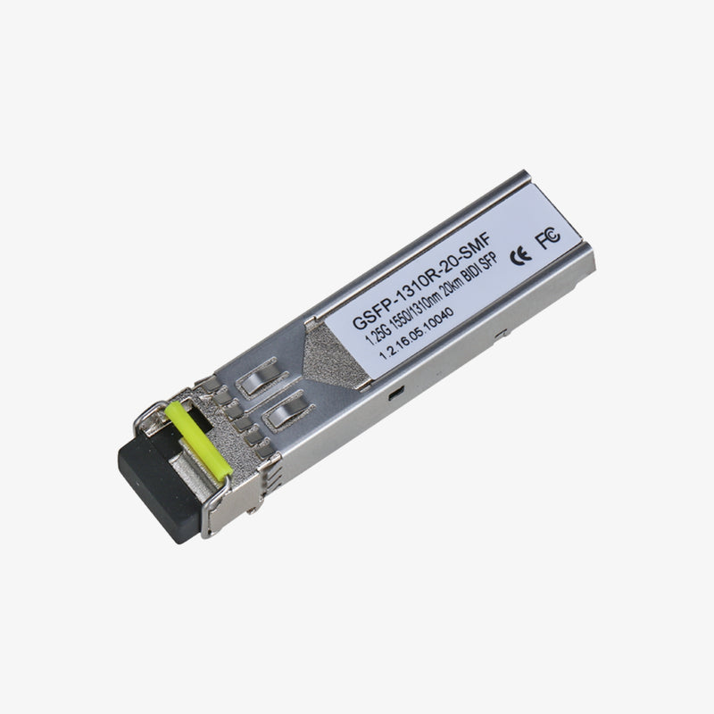 SFP-1310R-20-SMF 100Mbps SFP SM მოდული 1550nm/1310nm 20კმ LC / SFP-1310R-20-SMF 100Mbps SFP SM Module 1550nm/1310nm 20km LC