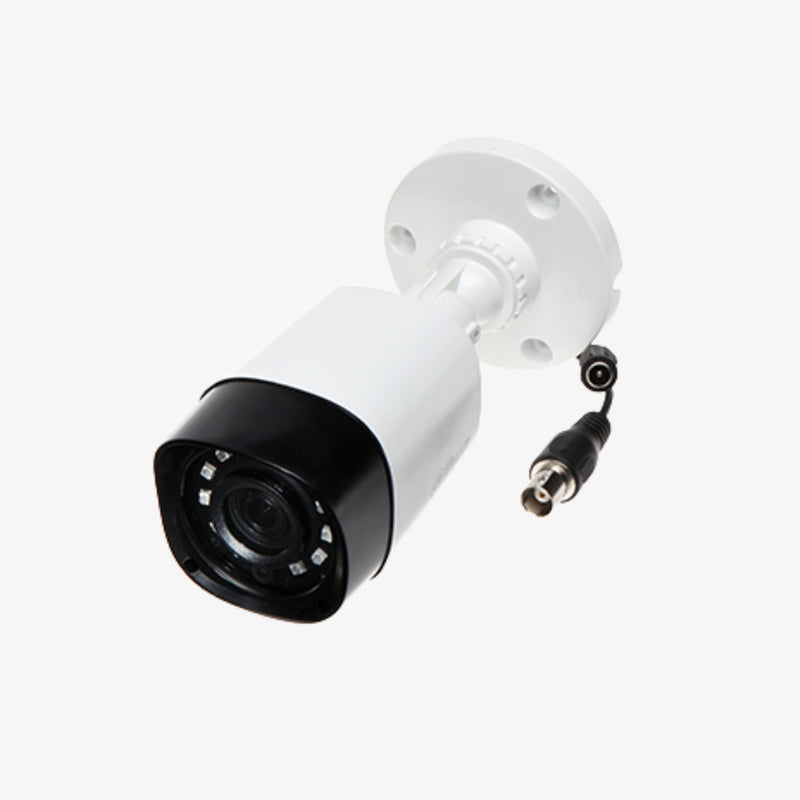 სამეთვალყურეო კამერა Dahua HAC-HFW1200RP-S4 3.6mm – 2 მეგაპიქსელიანი HDCVI Bullet კამერა 3.6 მმ ფიქსირებული ობიექტივით, IR ღამის ხედვით და წყალგამძლე გარე გამოყენებისთვის განკუთვნილი დიზაინით | Dahua HAC-HFW1200RP-S4 2MP HDCVI Bullet Camera with 3.6mm Fixed Lens, IR Night Vision, and Weatherproof Outdoor Housing